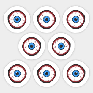 Blue Eyeball Sticker